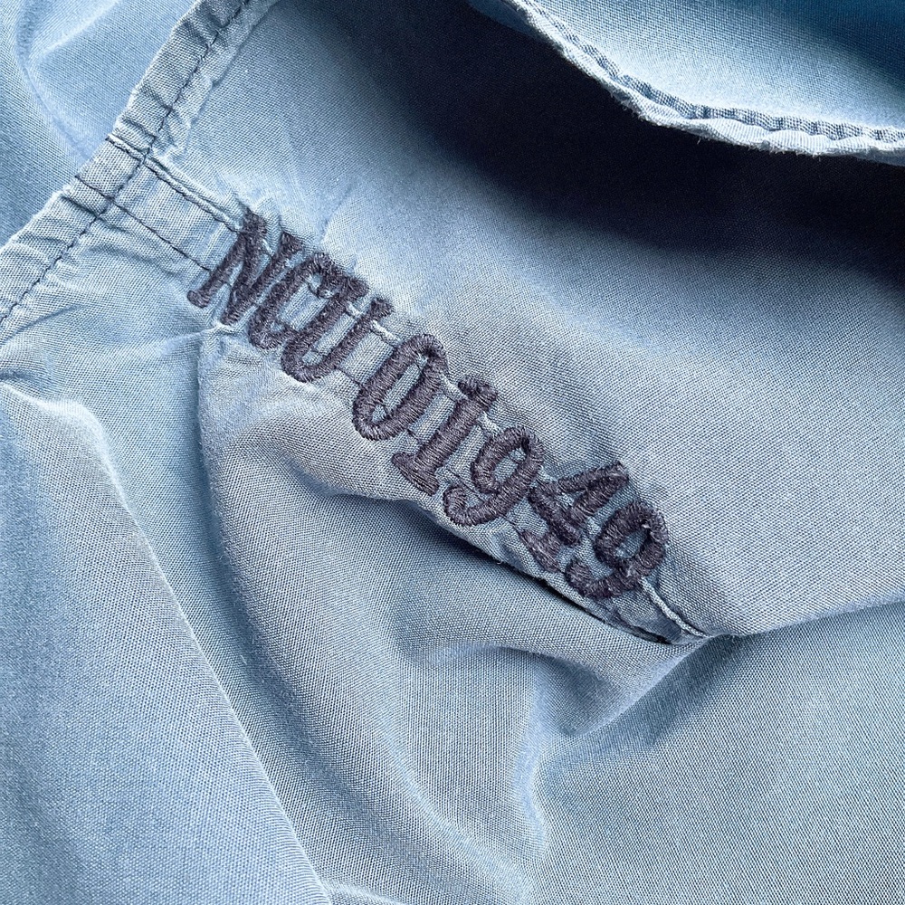 Blue Short Sleeve Utility Collared Pocket Shirt XL - Picture 8 of 9